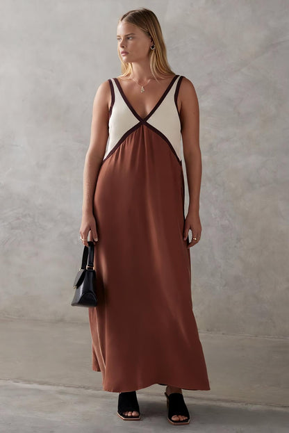 Élena | Élégante robe midi sans manches