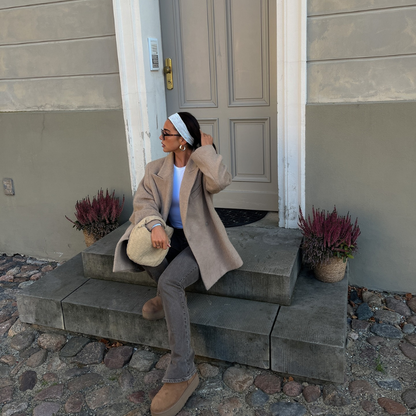 Anémone | Mini sac en daim tissé