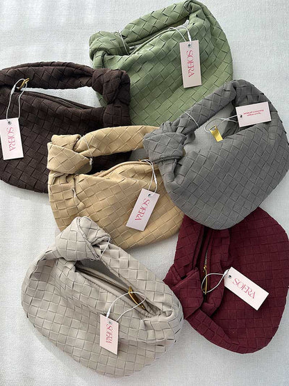 Anémone | Mini sac en daim tissé