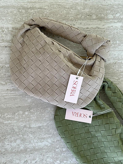 Anémone | Mini sac en daim tissé