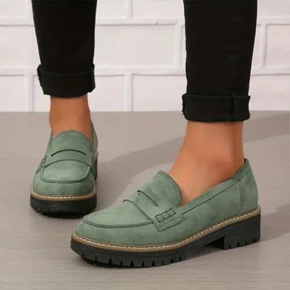 Mocassins chunky confortables pour femmes