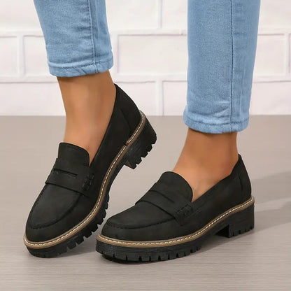 Mocassins chunky confortables pour femmes