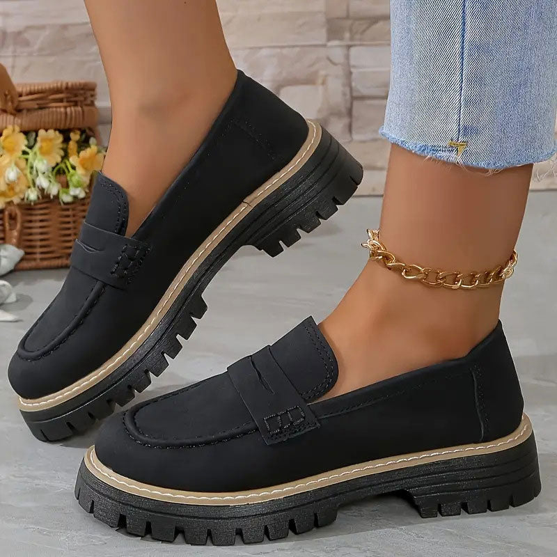 Mocassins chunky confortables pour femmes