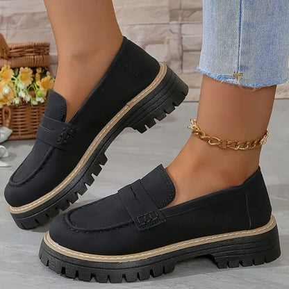 Mocassins chunky confortables pour femmes