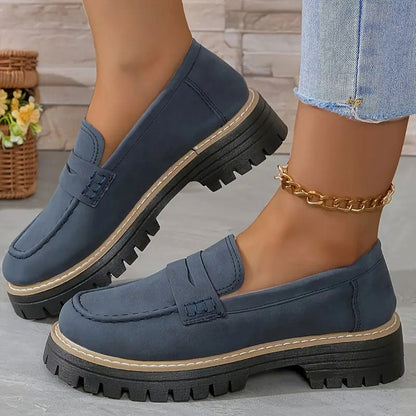 Mocassins chunky confortables pour femmes