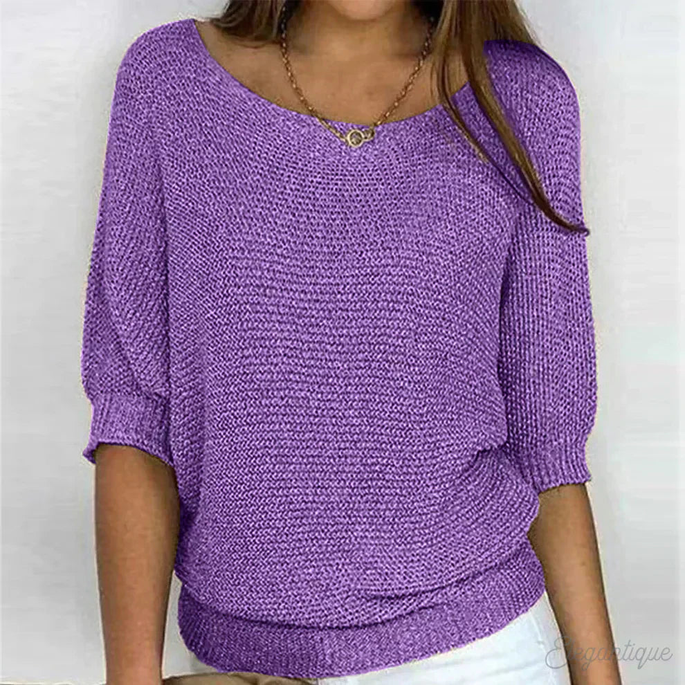 Fleur - Top tricoté décontracté